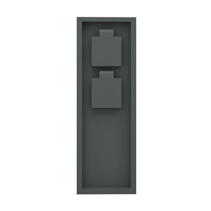Eglo - Buitenstopcontactzuil IP54 SCHUKO antraciet