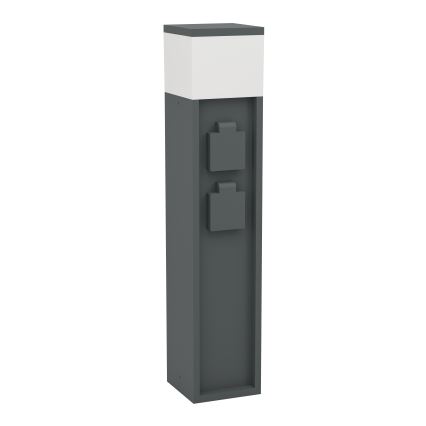 Eglo - Lampe d'extérieur avec 2 prises 1xE27/25W/230V IP54 anthracite