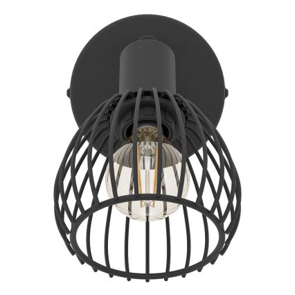 Eglo - Applique murale 1xE14/40W/230V noir