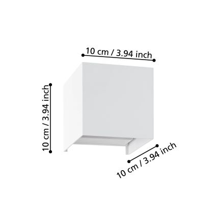 Eglo - LED wand verlichting 2xLED/1,5W/230V 3000K wit