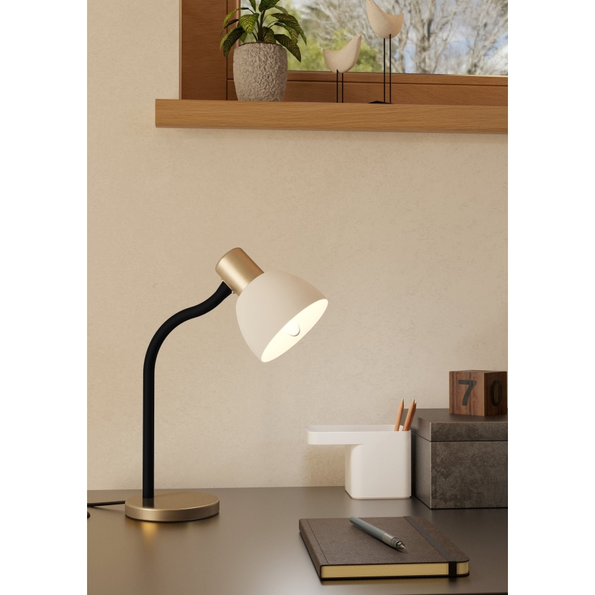 Eglo - Lampe de table 1xE14/25W/230V noir/chrome mat