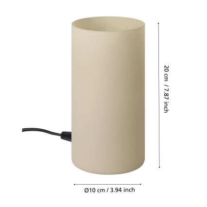 Eglo - Tafellamp 1xE14/60W/230V beige