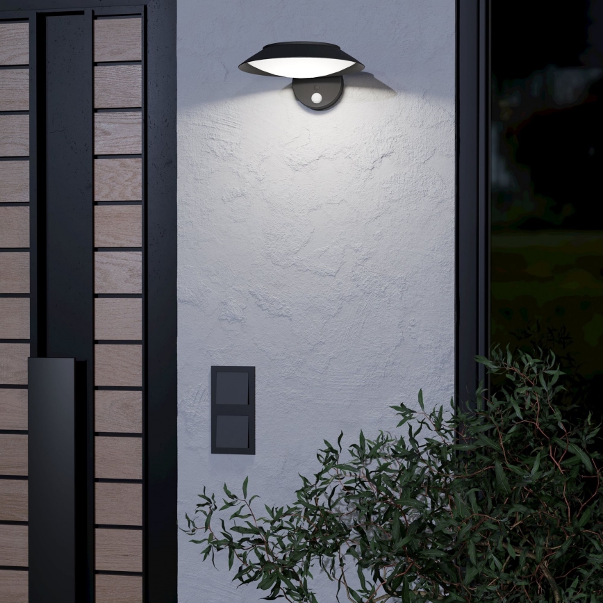 Eglo - LED Solar wandlamp met sensor LED/7W/3,7V IP44