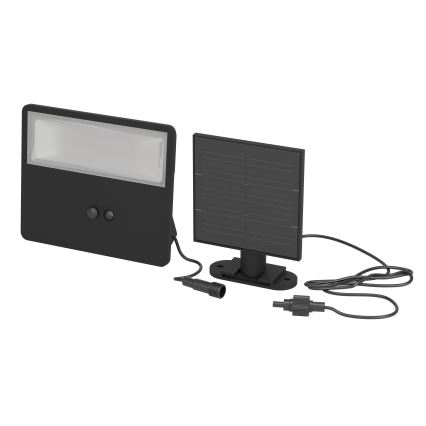 Eglo - LED zonne-wandlamp met sensor LED/8,7W/3,7V 3600 mAh IP44 zwart