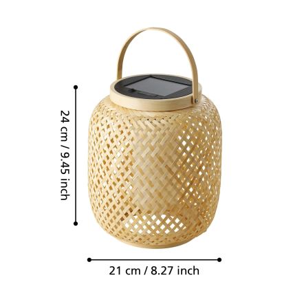 Eglo - LED Solar tafellamp LED/3,3W/3,7V 1800 mAh IP44