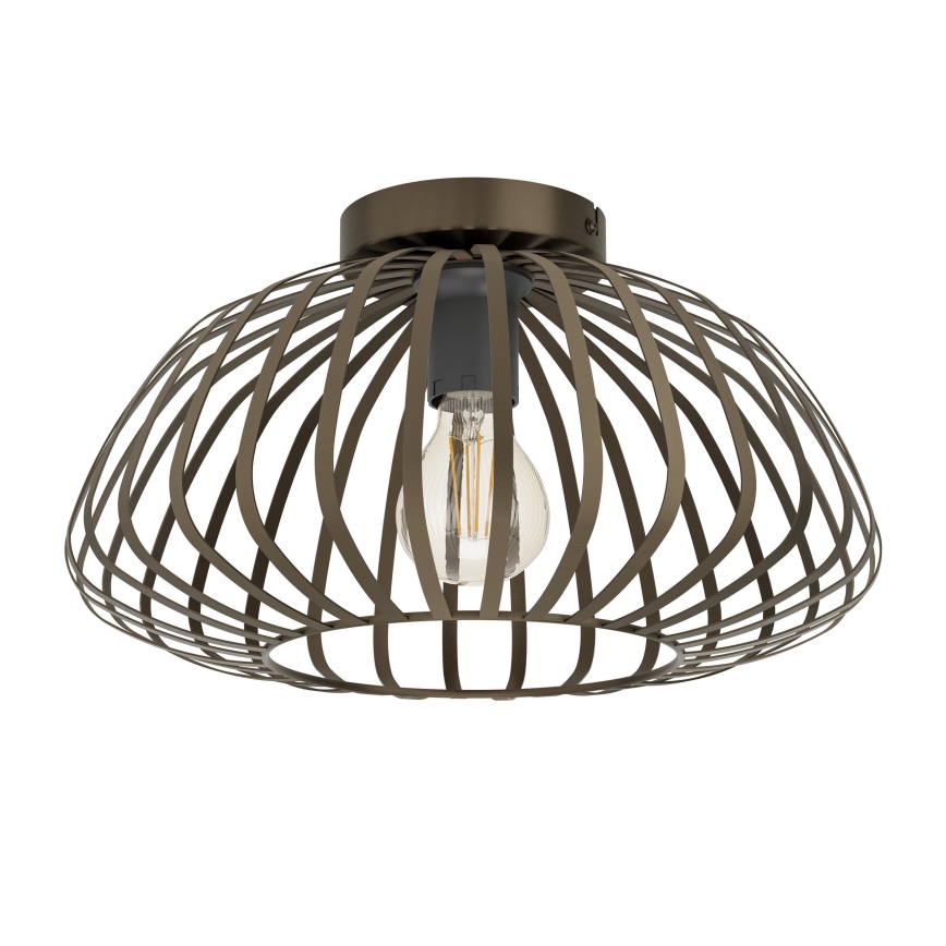 Eglo - Plafondlamp 1xE27/40W/230V Ø 38,5 cm bronskleurig