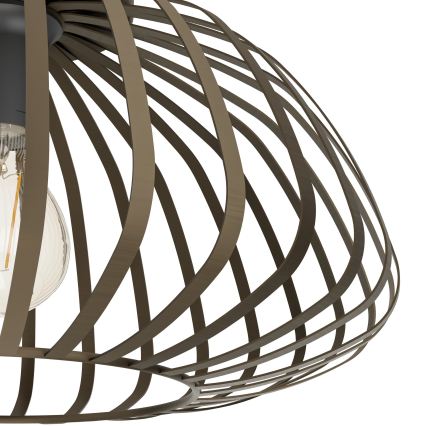 Eglo - Plafondlamp 1xE27/40W/230V Ø 38,5 cm bronskleurig