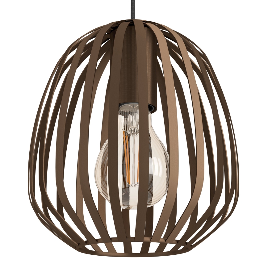 Eglo - Hanglamp met kabel 3xE27/40W/230V bronskleurig