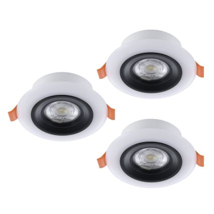 Eglo - SET 3x LED RGBW dimbare badkamer-inbouwarmaturen LED/3,8W/230V 2700-6500K IP44 + afstandsbediening