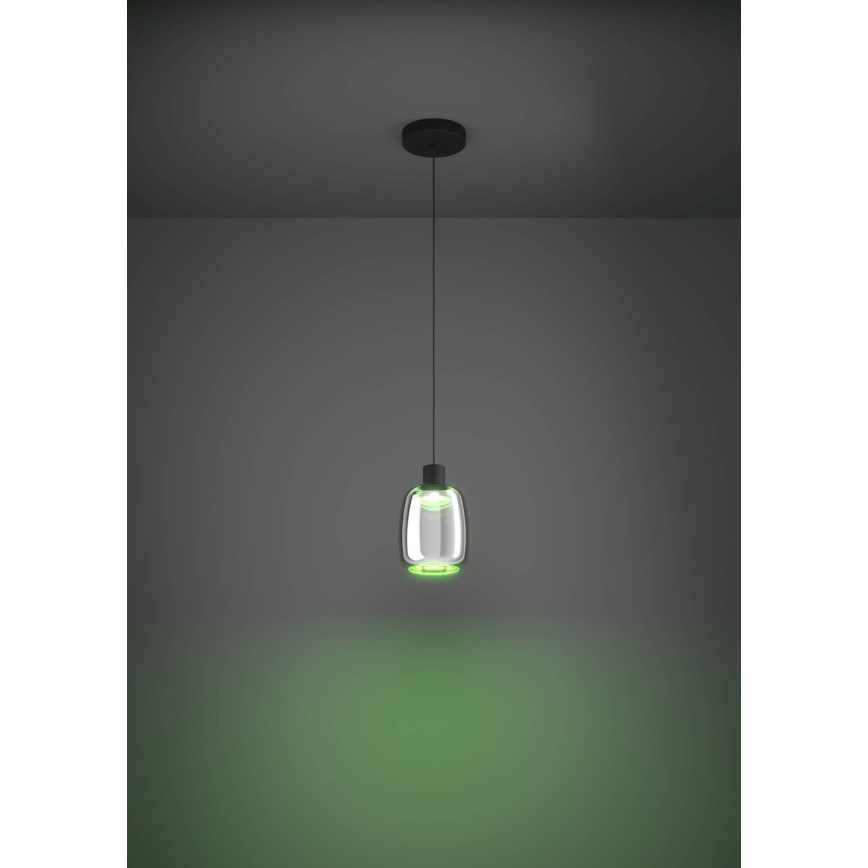 Eglo - LED RGBW Dimbare hanglamp aan een koord LED/3,7W/230V 2700-6500K zwart ZigBee