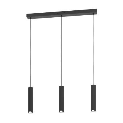 Eglo - Suspension filaire RGBW à intensité variable 3xLED/3,7W/230V 2700-6500K noir
