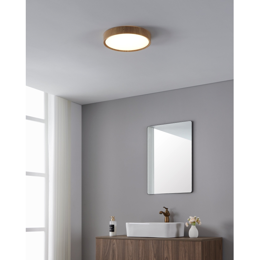 Eglo - Plafonnier salle de bain LED/14,6W/230V IP44 beige
