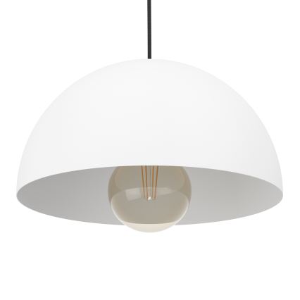 Eglo - Hanglamp aan een koord 1xE27/40W/230V diameter 30 cm wit
