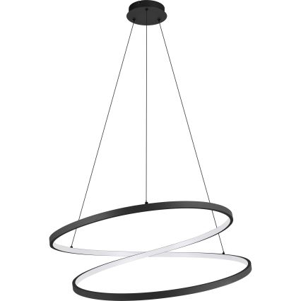 Eglo - Suspension filaire LED/42W/230V 3000K noir