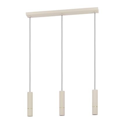 Eglo - Suspension filaire LED 3xGU10/5W/230V 3000K beige