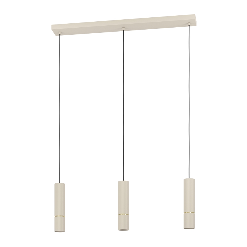 Eglo - Suspension filaire LED 3xGU10/5W/230V 3000K beige