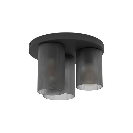 Eglo - Plafondlamp 3xE27/40W/230V grijs