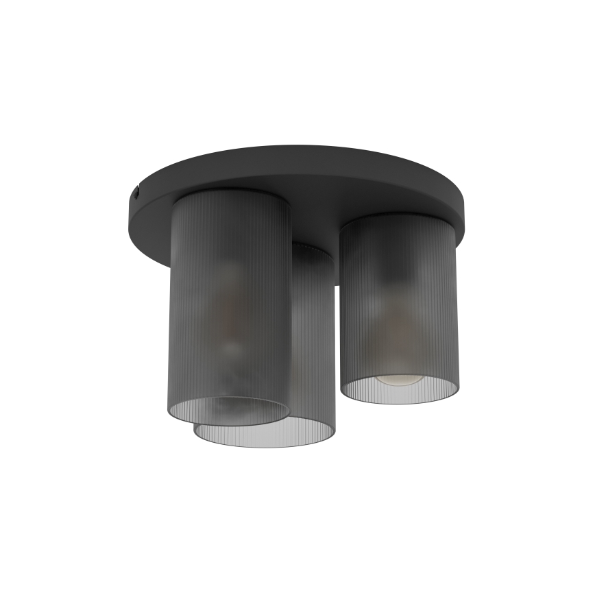 Eglo - Plafondlamp 3xE27/40W/230V grijs