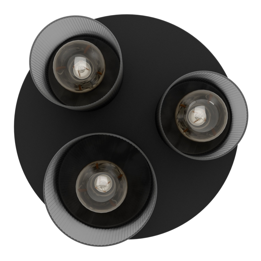 Eglo - Plafondlamp 3xE27/40W/230V grijs