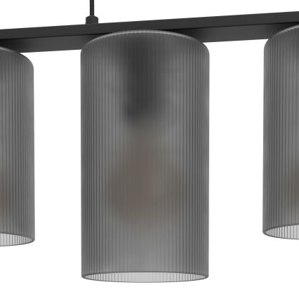 Eglo - Hanglamp aan een koord COLOMERA 5xE27/40W/230V grijs