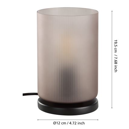 Eglo - Tafellamp 1xE27/40W/230V grijs