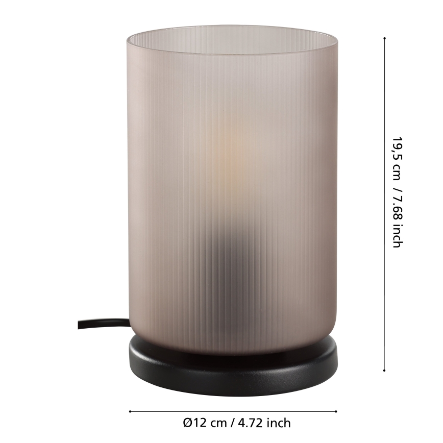 Eglo - Tafellamp 1xE27/40W/230V grijs