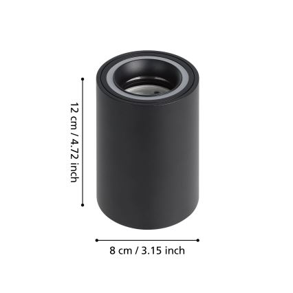 Eglo - LED RGBW Dimbare spot LED/4,9W/230V 2700-6500K zwart