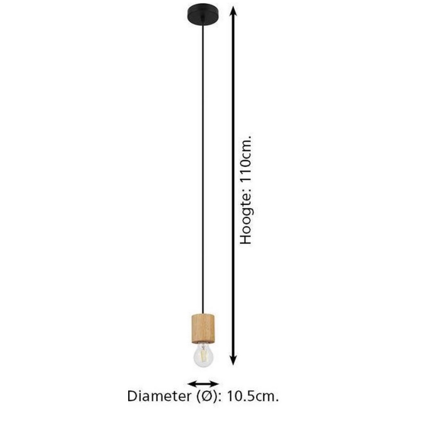 Eglo - Suspension filaire 1xE27/28W/230V