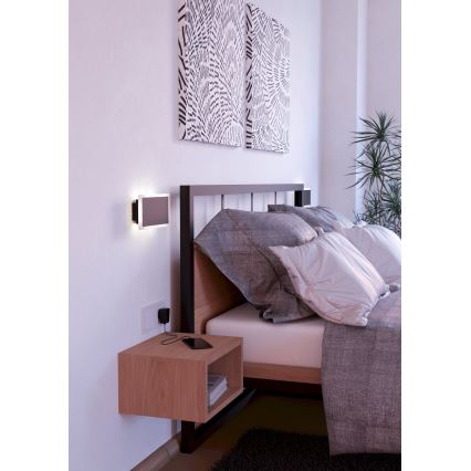 Eglo - LED wand verlichting LED/12W/230V 3000K 12x23 cm zwart
