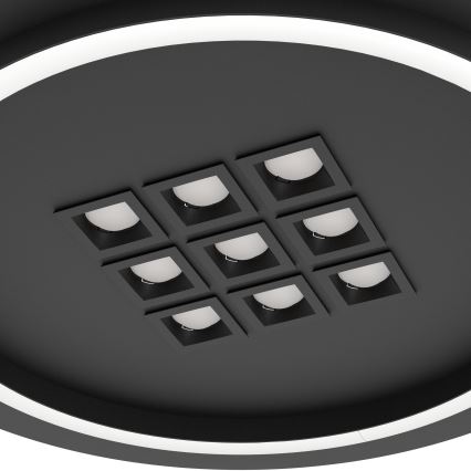 Eglo - Dimbare LED plafondlamp LED/21,4W/230V 2700-6500K zwart + afstandsbediening