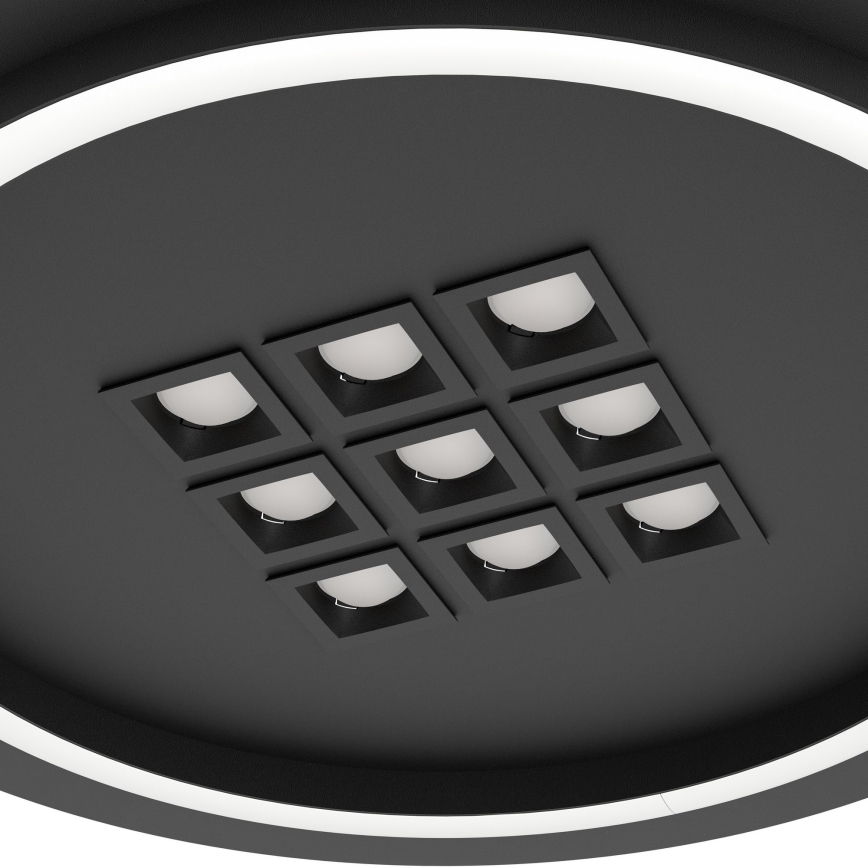 Eglo - Dimbare LED plafondlamp LED/21,4W/230V 2700-6500K zwart + afstandsbediening