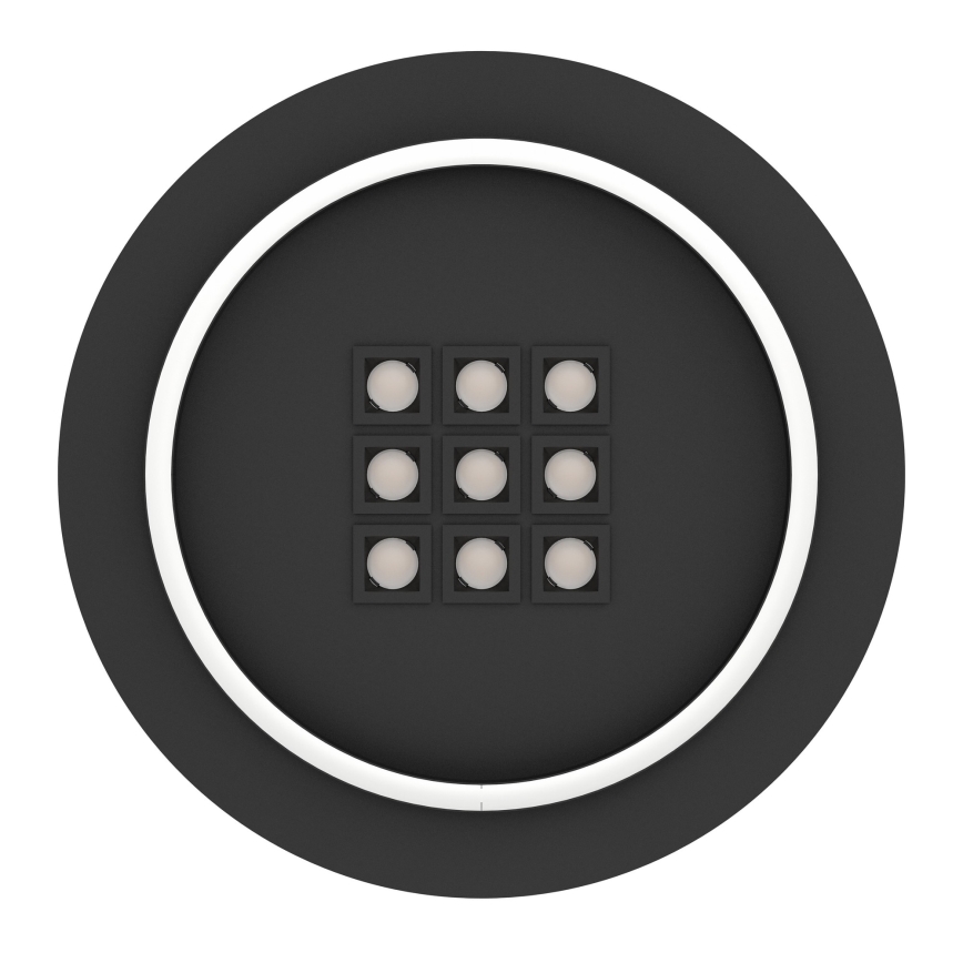 Eglo - Plafonnier à intensité variable LED/21,4W/230V 2700-6500K noir + télécommande