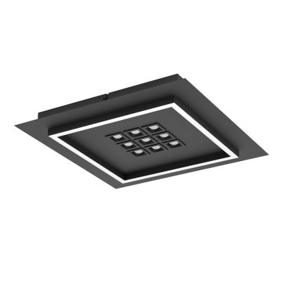 Eglo - Dimbare LED plafondlamp LED/21,4W/230V 2700-6500K zwart + afstandsbediening