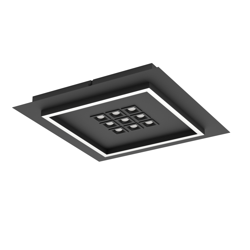 Eglo - Dimbare LED plafondlamp LED/21,4W/230V 2700-6500K zwart + afstandsbediening