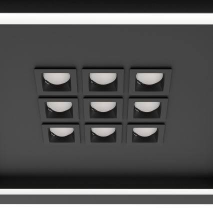 Eglo - Dimbare LED plafondlamp LED/21,4W/230V 2700-6500K zwart + afstandsbediening