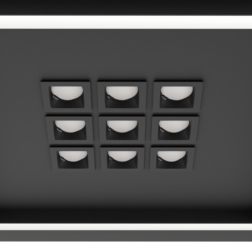 Eglo - Dimbare LED plafondlamp LED/21,4W/230V 2700-6500K zwart + afstandsbediening