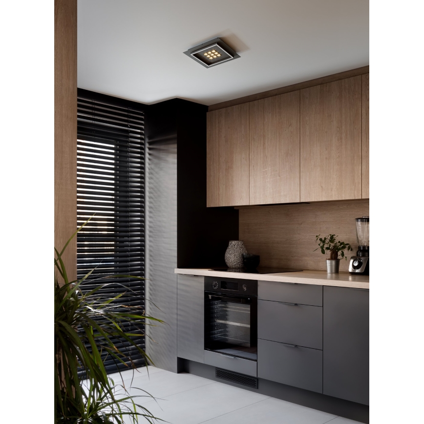 Eglo - Dimbare LED plafondlamp LED/21,4W/230V 2700-6500K zwart + afstandsbediening