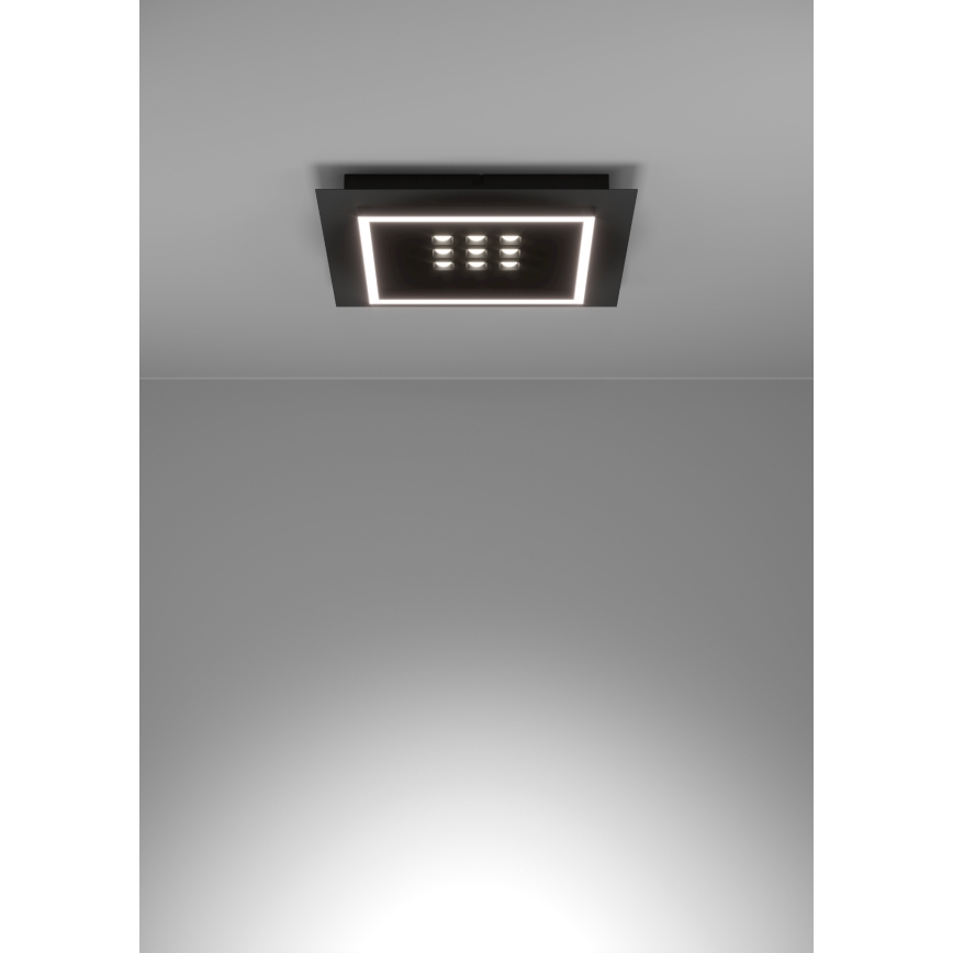 Eglo - Dimbare LED plafondlamp LED/21,4W/230V 2700-6500K zwart + afstandsbediening
