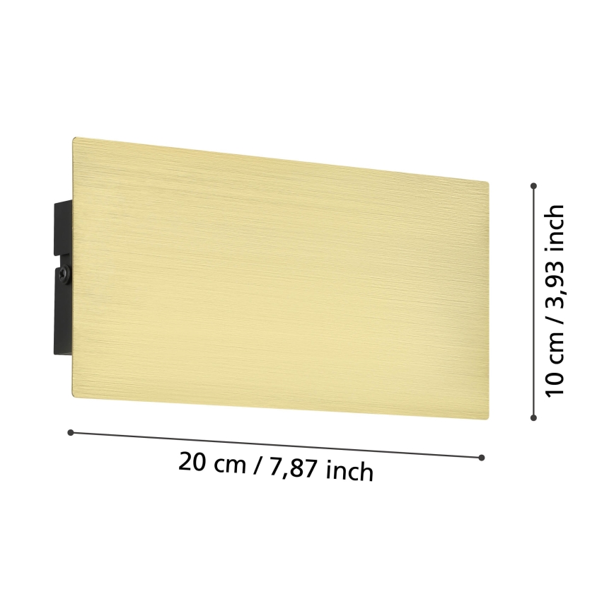 Eglo - LED wand verlichting LED/6W/230V 3000K goud