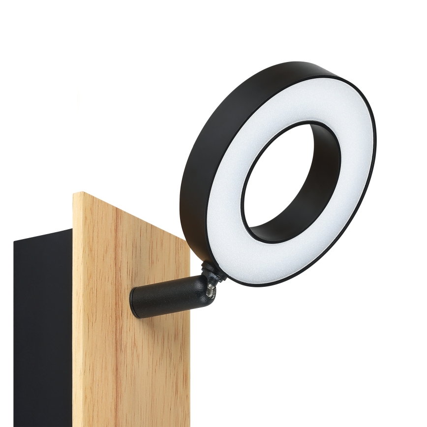 Eglo - LED wandspot LED/4,2W/230V zwart/bruin