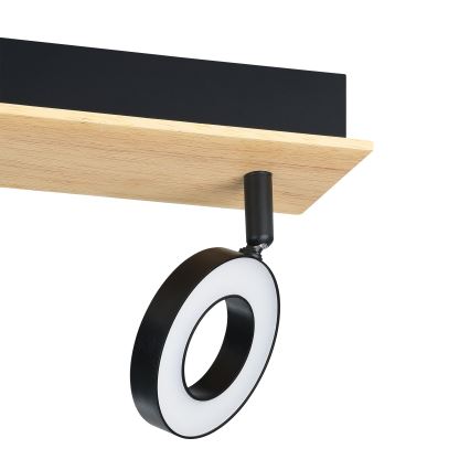 Eglo - Spot LED 2xLED/4,2W/230V noir/marron