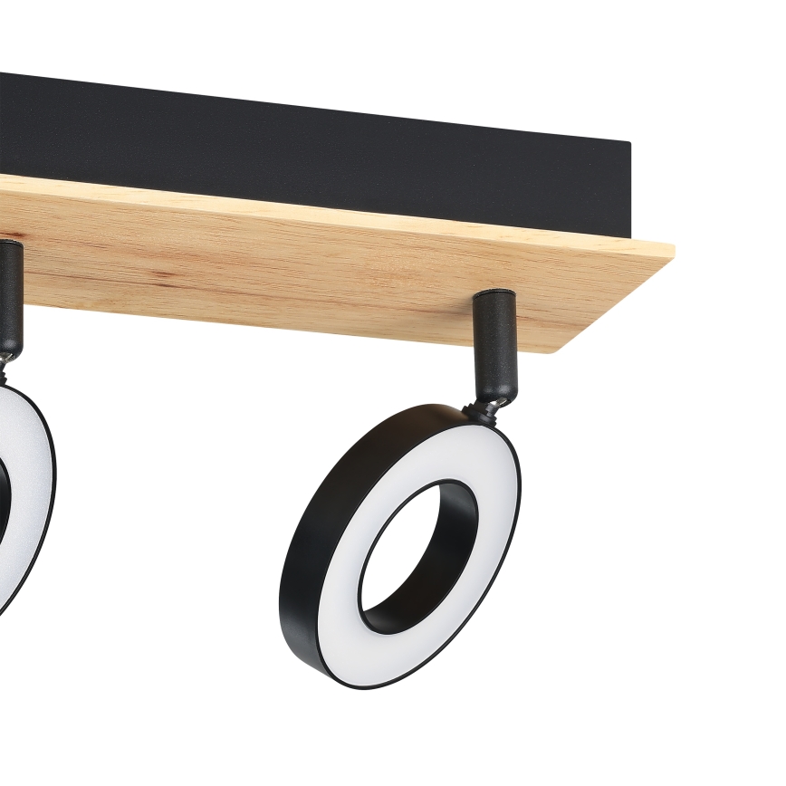 Eglo - Spot LED 3xLED/4,2W/230V noir/marron