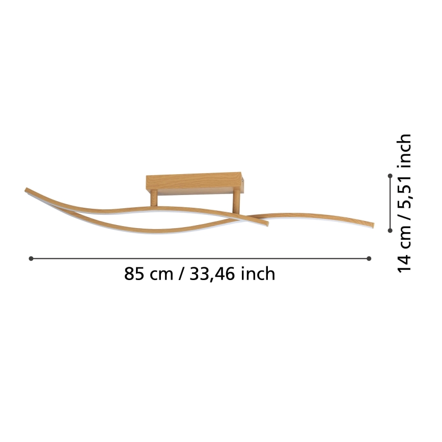 Eglo - Plafonnier LED/12W/230V 4000K beige