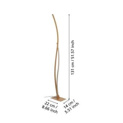 Eglo - Staande LED Lamp LED/20W/230V 4000K beige