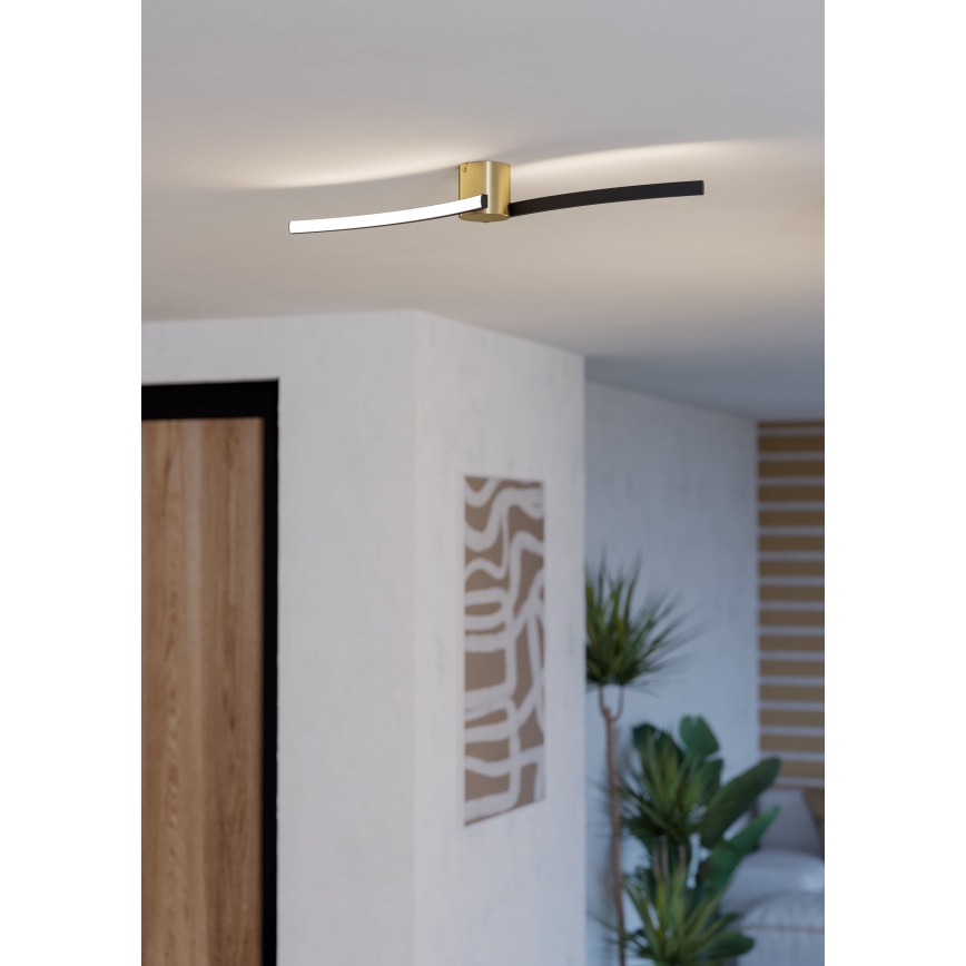 Eglo - Plafonnier LED/12W/230V 4000K noir