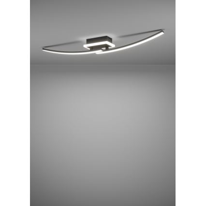 Eglo - LED Plafondlamp LED/12W/230V 4000K zwart