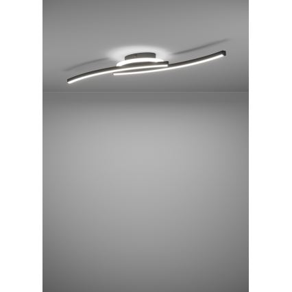 Eglo - LED Plafondlamp LED/12W/230V 4000K zwart