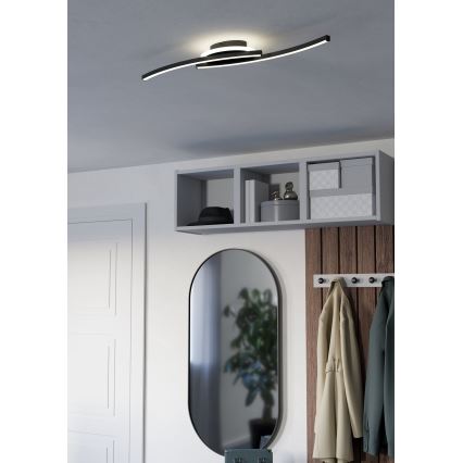 Eglo - LED Plafondlamp LED/12W/230V 4000K zwart