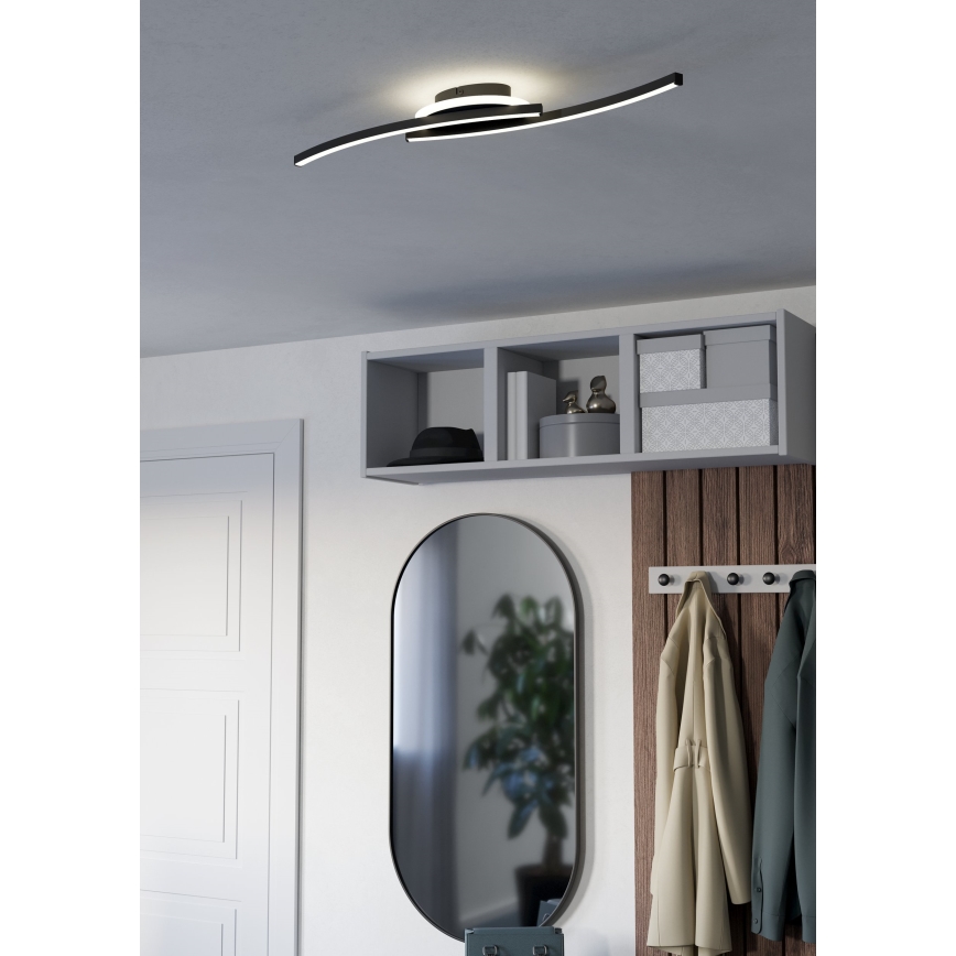 Eglo - LED Plafondlamp LED/12W/230V 4000K zwart