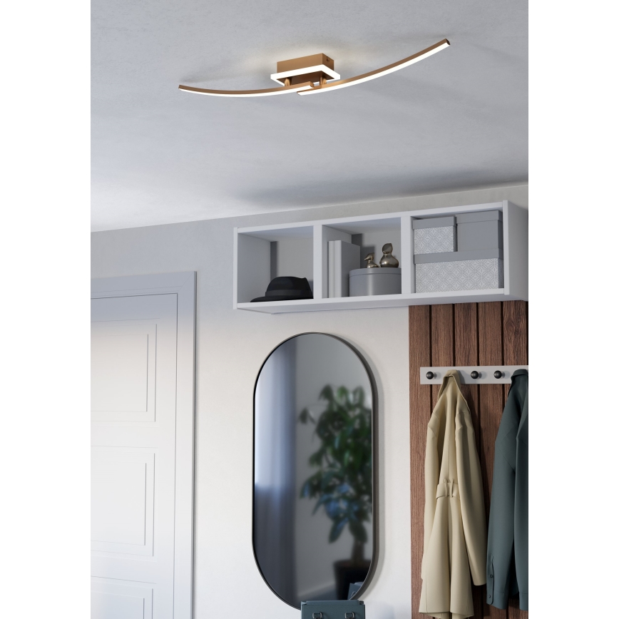 Eglo - LED Plafondlamp LED/12W/230V 4000K koper